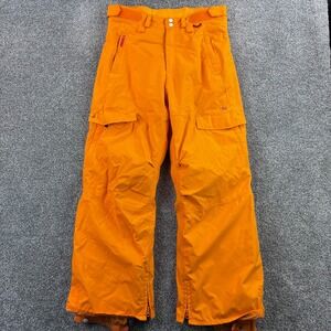 Vintage Y2K Foursquare Snow Pants Men's Small Orange Ski Snowboard Insulated